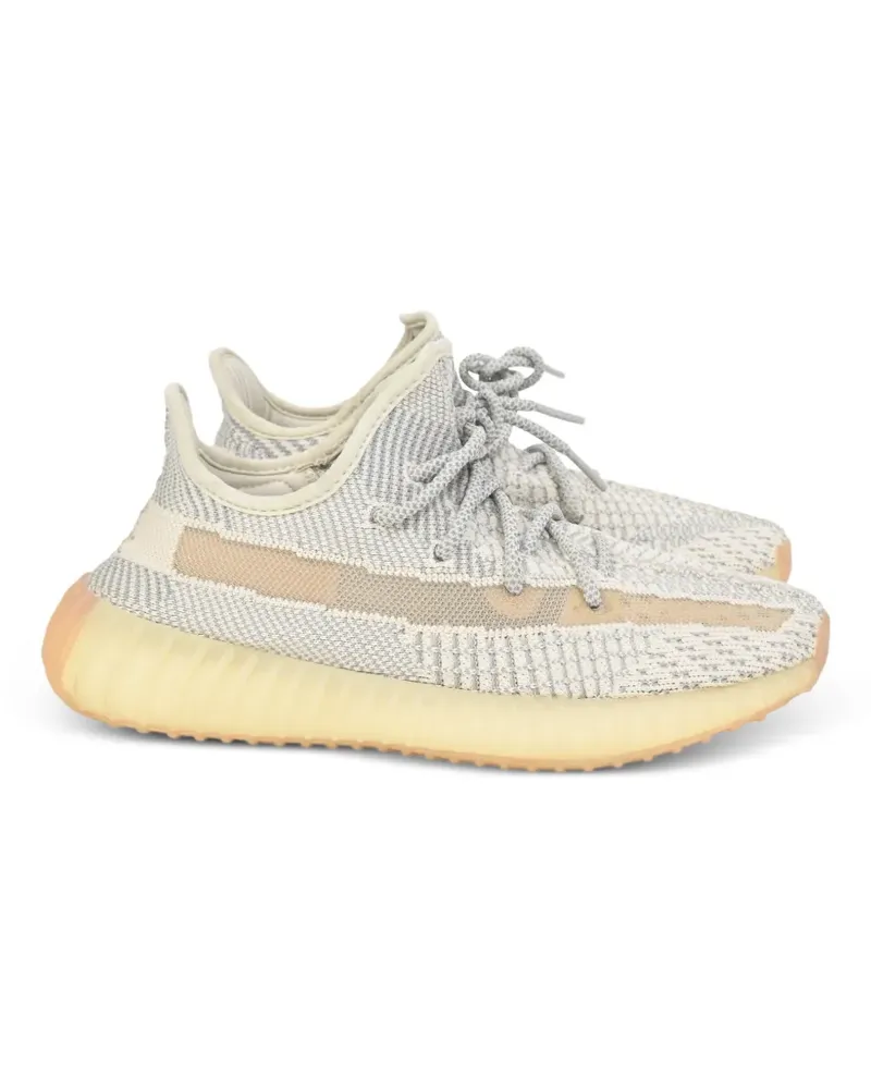 adidas x Yeezy Boost 350 V2 Sneakers mit Streifen - Weiß Weiß