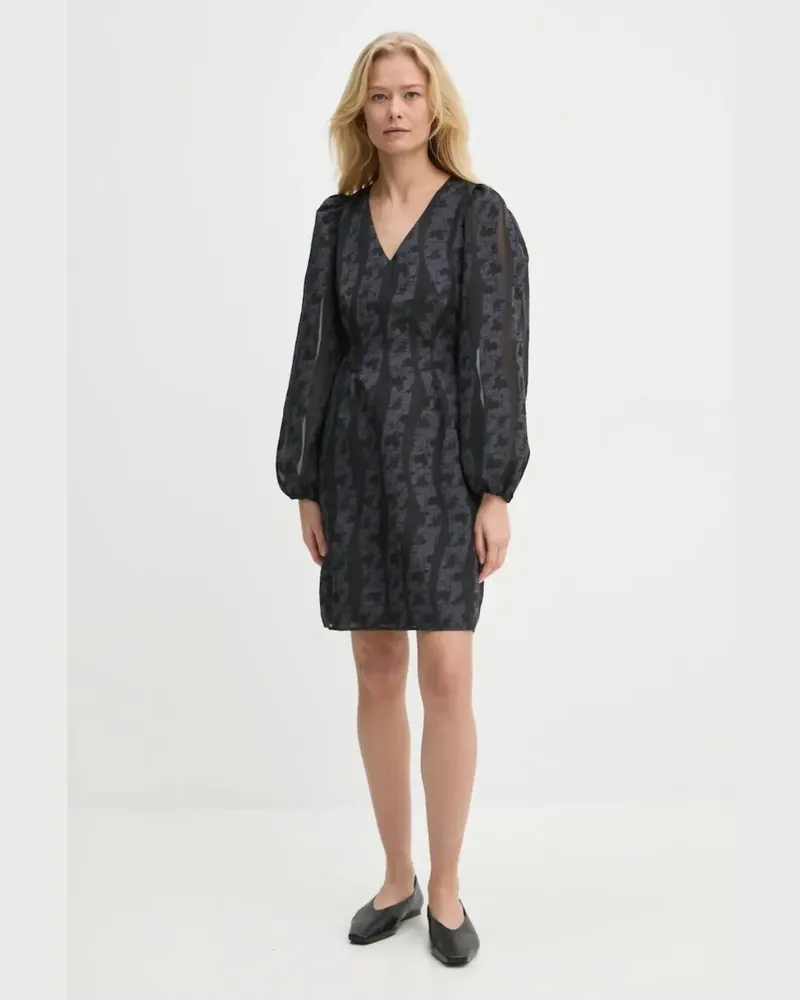 Samsøe & Samsøe Minikleid mit V-Ausschnitt - Schwarz Schwarz