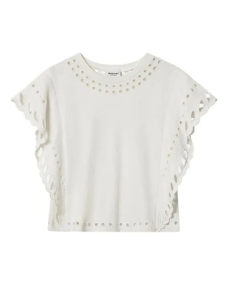Isabel Marant Odyle T-Shirt mit Ösendetail - Nude Nude