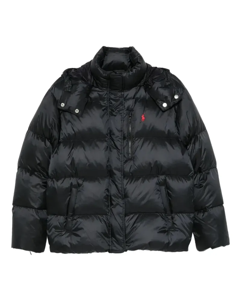 Ralph Lauren Gesteppte Kapuzenjacke - Schwarz Schwarz