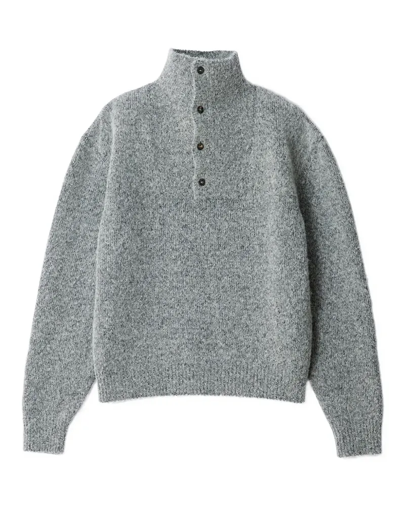 Jacquemus The Pilu trucker-collar sweater - Grau Grau