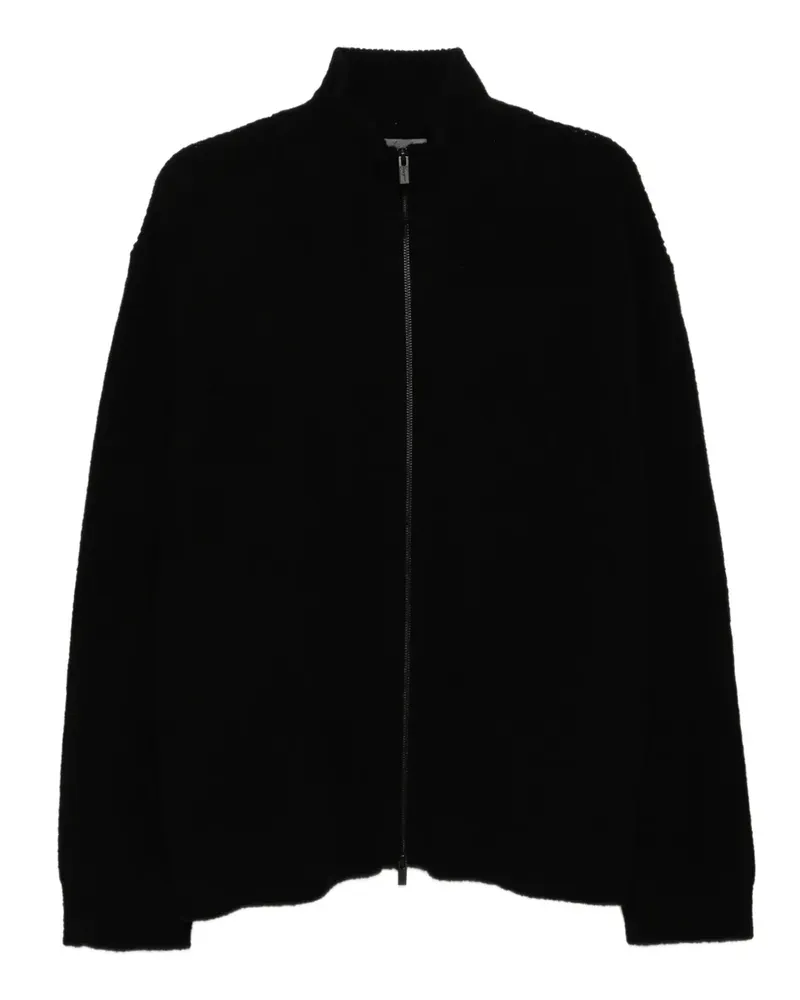 Yohji Yamamoto Cardigan mit Reißverschluss - Schwarz Schwarz