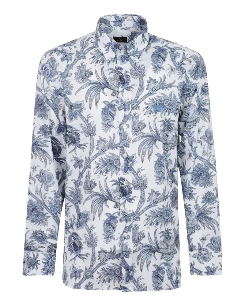 Etro Paisley-print button-down shirt - Weiß Weiß