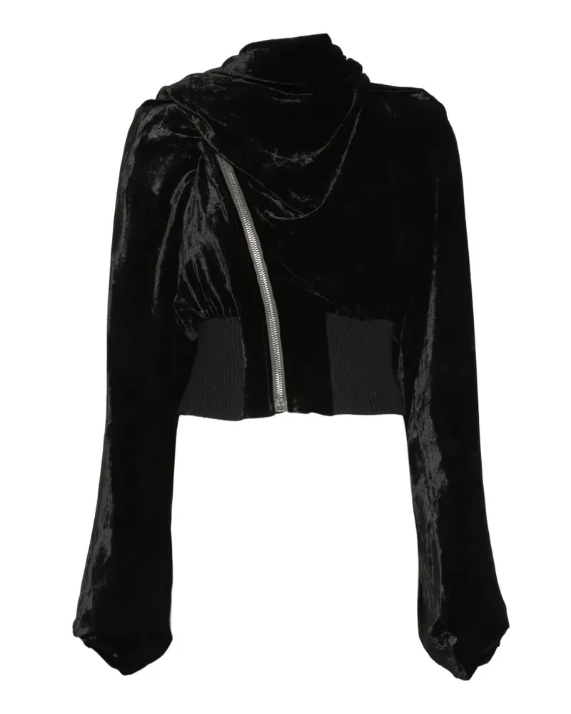 Rick Owens Jacke mit asymmetrischem Reißverschluss - Schwarz Schwarz