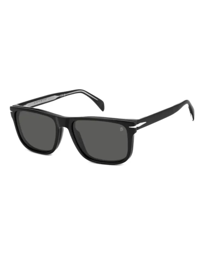 EYEWEAR by DAVID BECKHAM Clip-On-Brille mit eckigem Gestell - Schwarz Schwarz