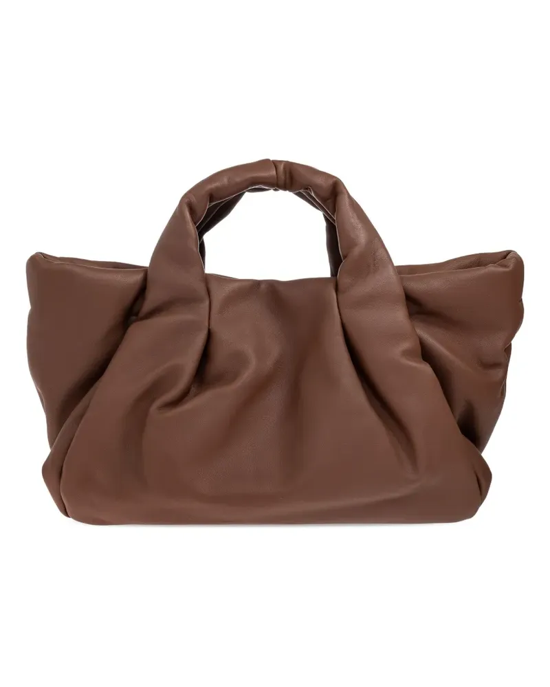 MUNTHE Lixia ruched tote bag - Braun Braun