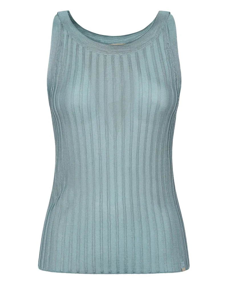 Herno Geripptes Tanktop - Blau Blau
