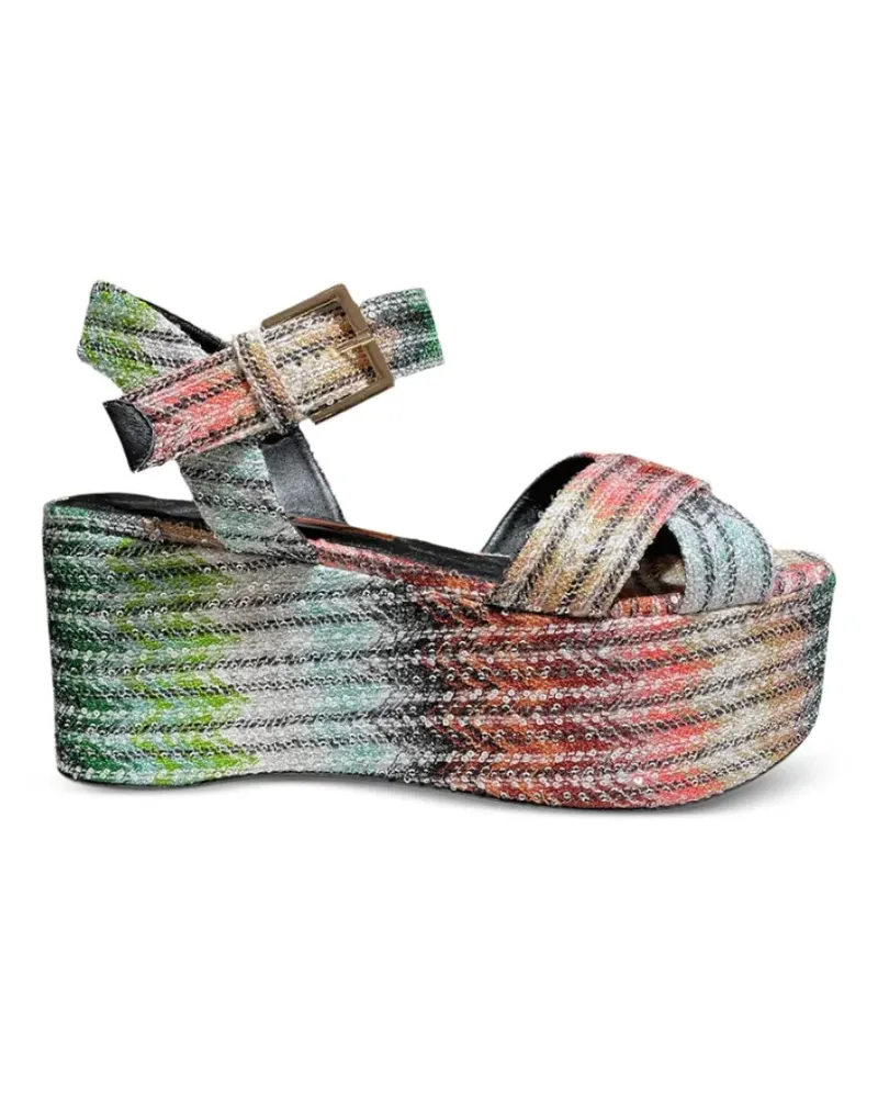 Missoni Julia sequin-embellished espadrilles - Orange Orange