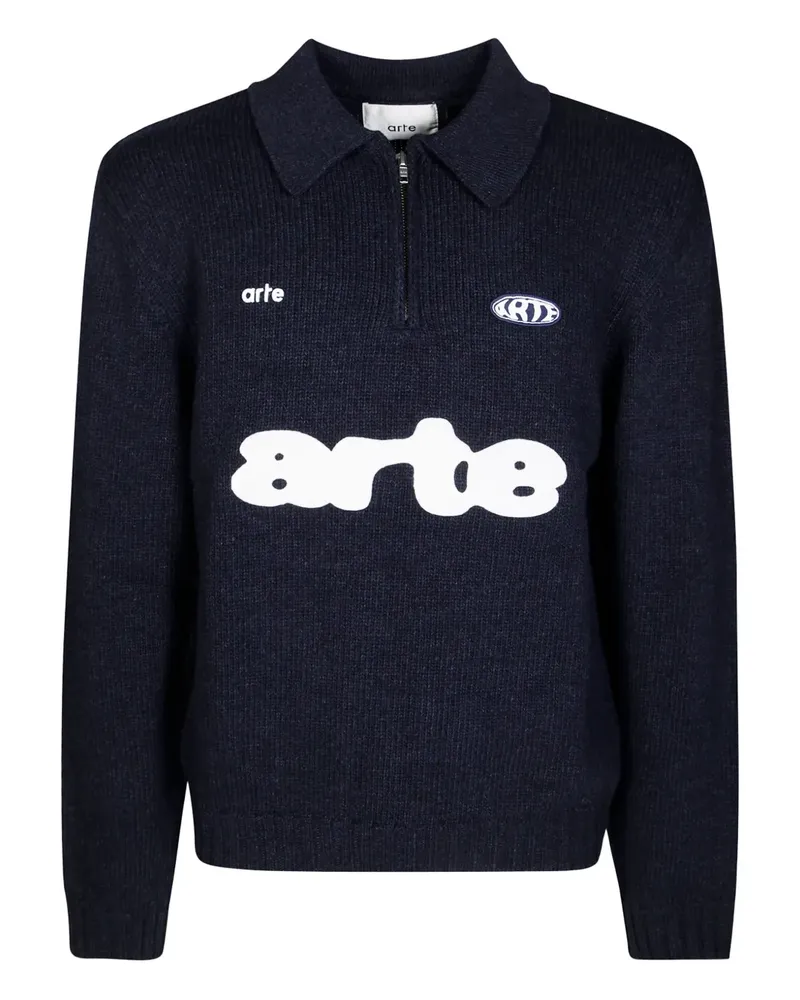 Arte Antwerp Poloshirt mit Reißverschluss - Blau Blau