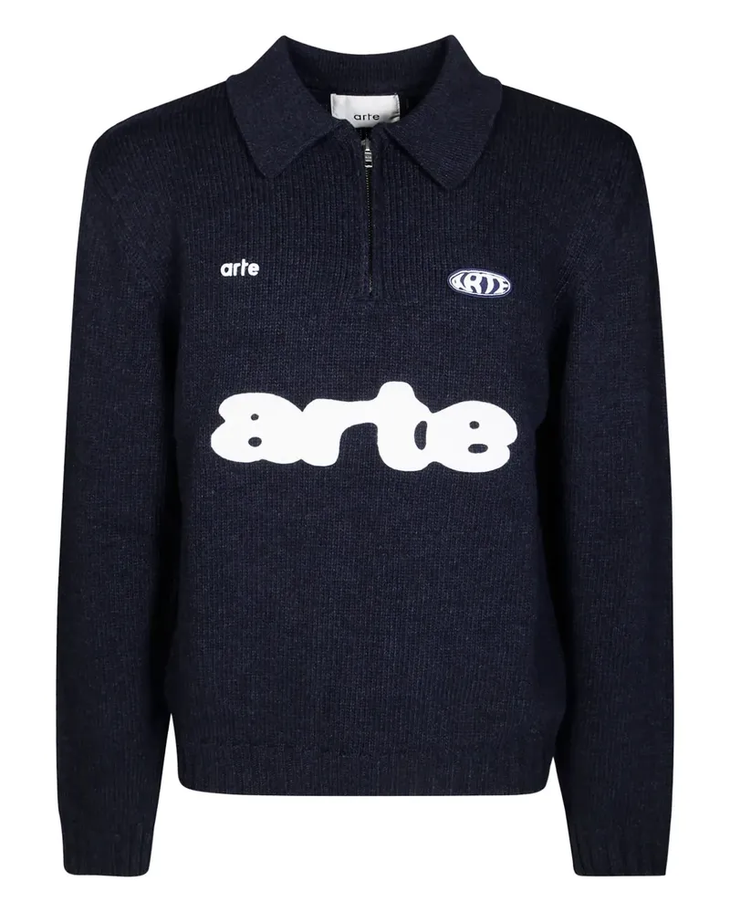 Arte Antwerp Poloshirt mit Reißverschluss - Blau Blau