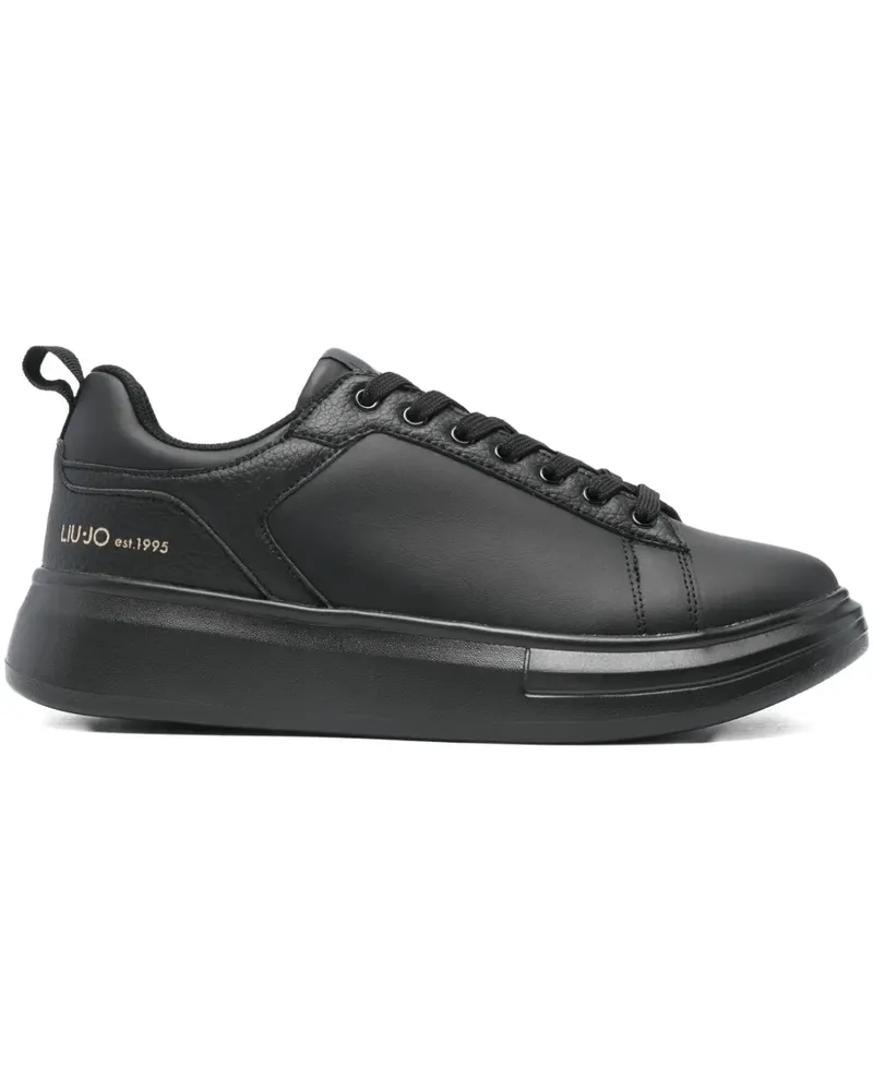 Liu Jo leather platform sneakers - Schwarz Schwarz