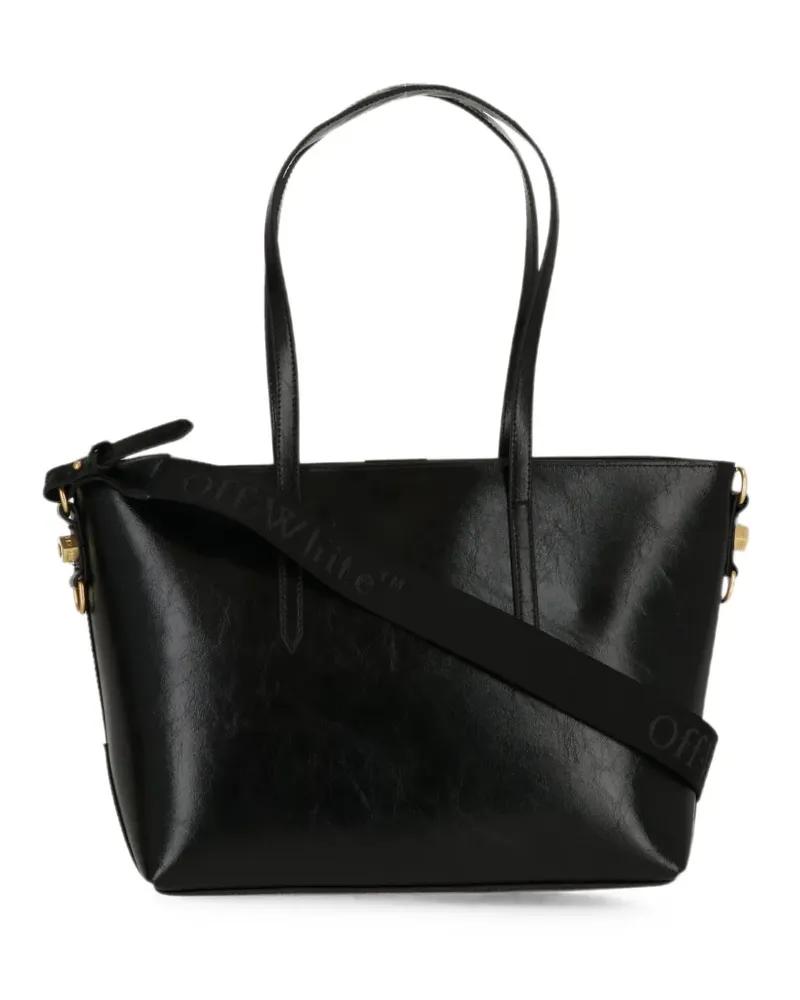 OFF-WHITE Gestreifte Tote Bag - Schwarz Schwarz