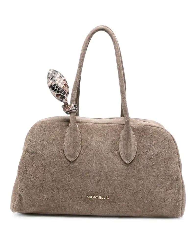 MARC ELLIS Bilbao bow Cm leather tote bag - Nude Nude