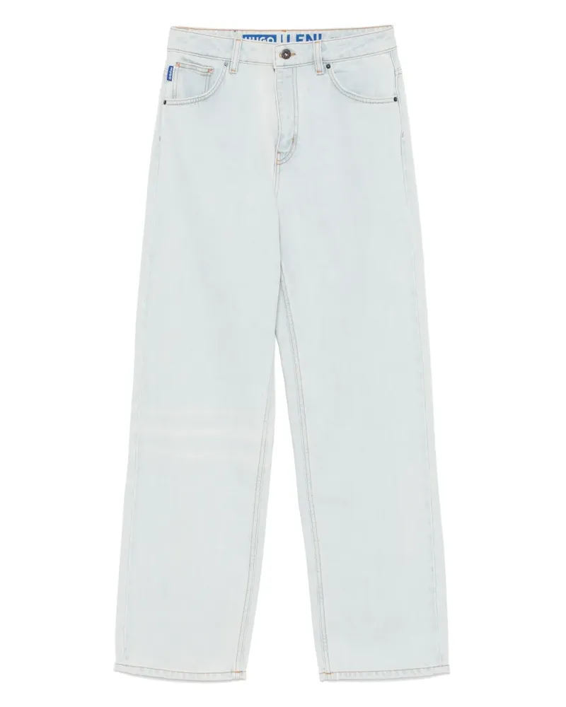 HUGO BOSS Jeans mit Logo-Patch - Blau Blau