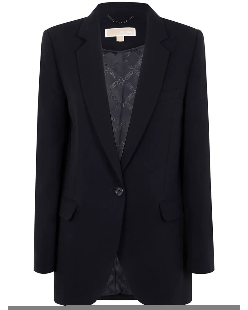 Michael Kors Blazer aus Krepp - Schwarz Schwarz