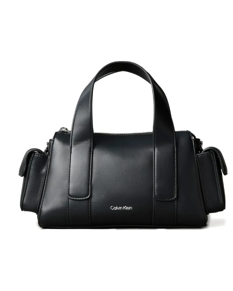 Calvin Klein leather tote bag - Schwarz Schwarz