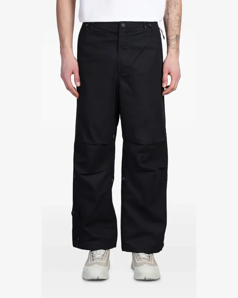 maharishi Hose mit weitem Bein - Schwarz Schwarz