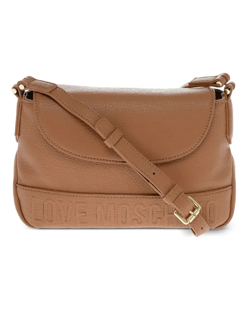 Moschino Umhängetasche mit Logo - Braun Braun
