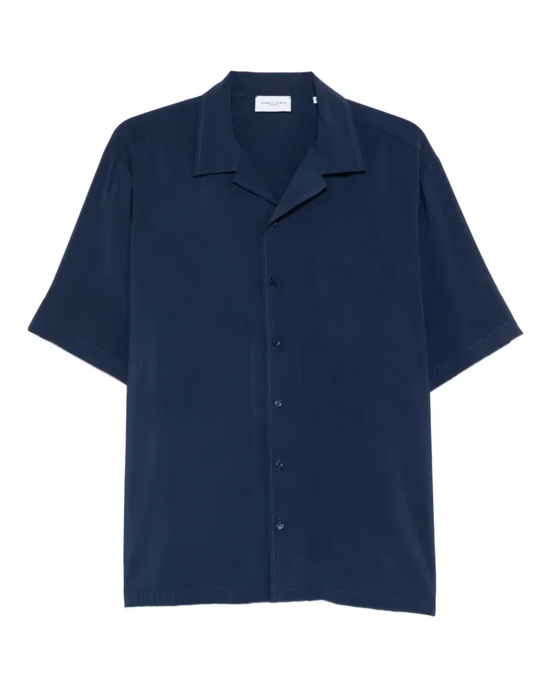 Family First revere-collar button-fastening shirt - Blau Blau