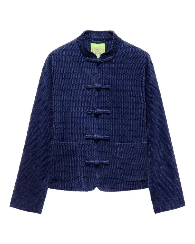 Shanghai Tang Cordjacke mit Knöpfen - Blau Blau