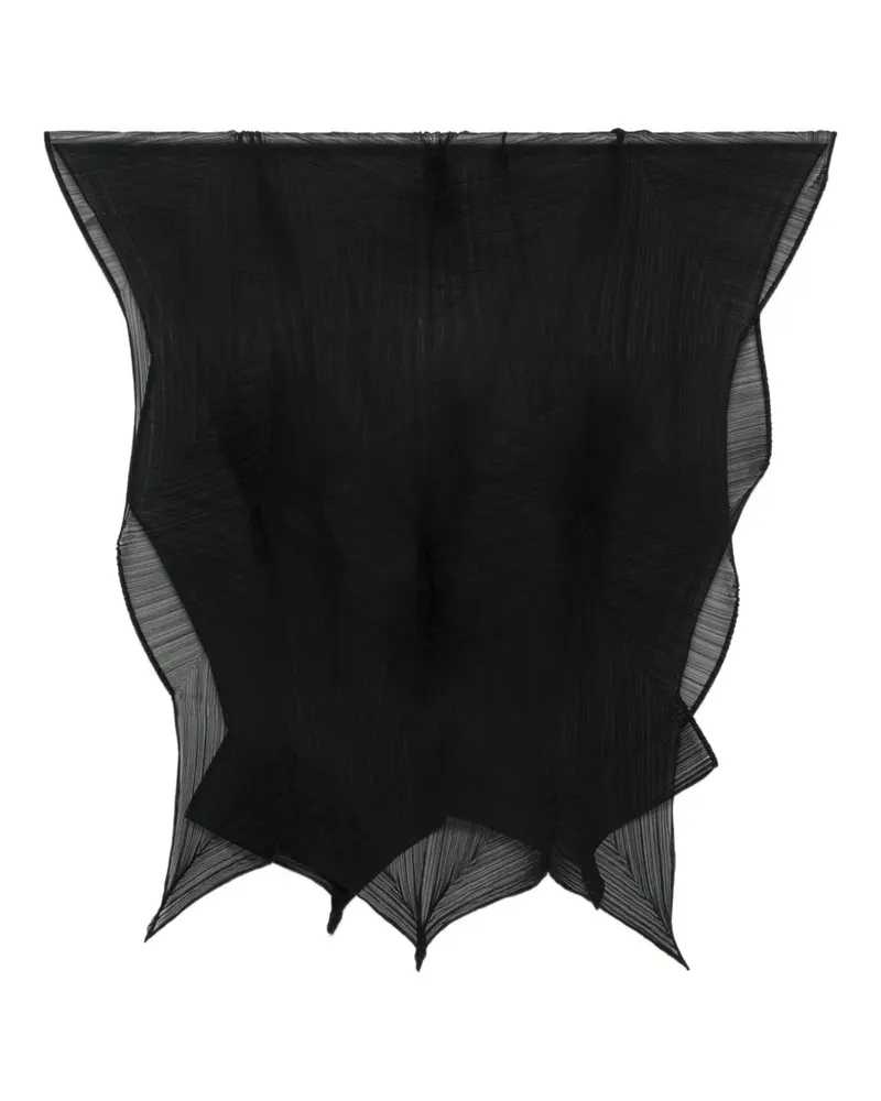 Issey Miyake asymmetric-design scarf - Schwarz Schwarz