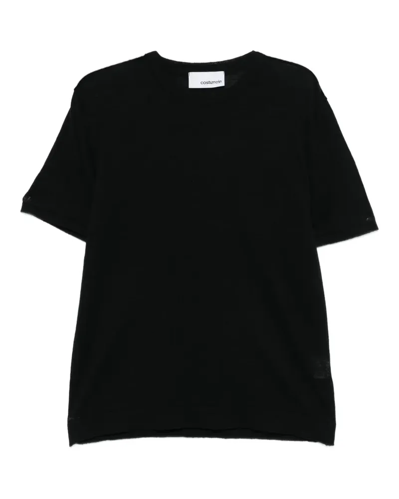 Costumein Kurzärmeliges Sofia Oberteil - Schwarz Schwarz