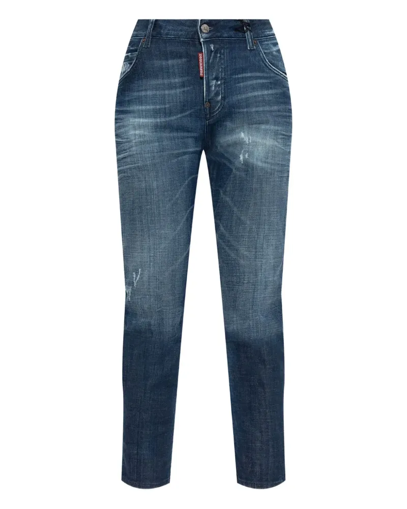 Dsquared2 Jeans in Distressed-Optik - Blau Blau