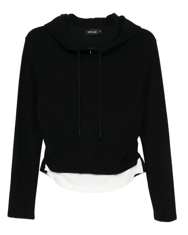 Tout a Coup Kapuzenjacke mit Kordelzug - Schwarz Schwarz
