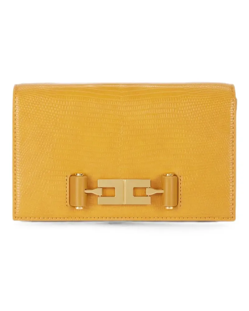 Elisabetta Franchi shoulder bag with groumette chain - Gelb Gelb