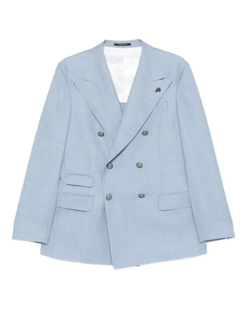 Gabriele Pasini Doppelreihiges Sakko - Blau Blau