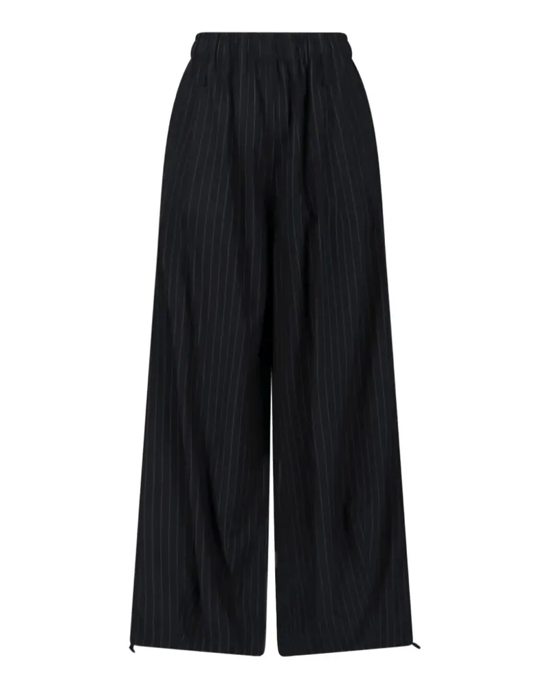 FRANKIE Shop Oakdale pinstriped track pants - Schwarz Schwarz