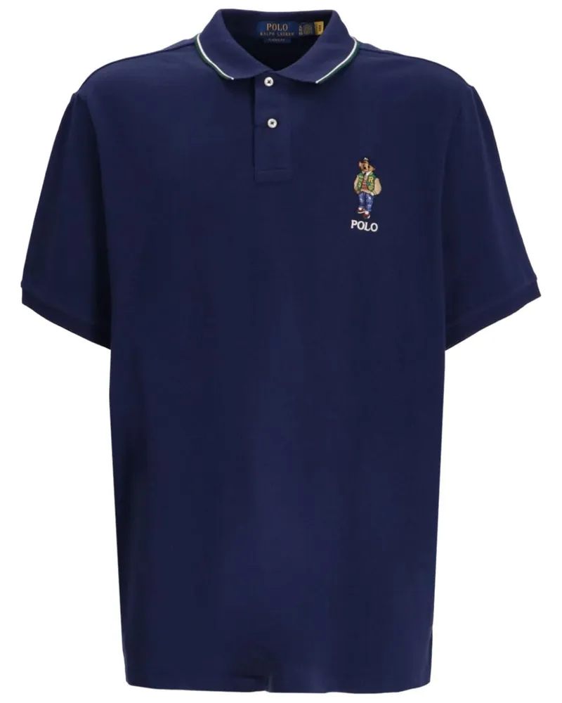 Ralph Lauren Poloshirt mit Teddy - Blau Blau