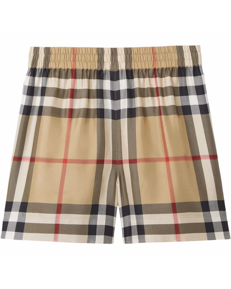 Burberry Shorts mit kariertem Detail - Nude Nude