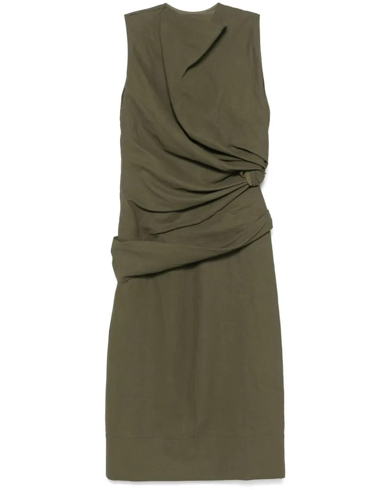 Jil Sander Drapiertes Maxikleid - Grün Grün