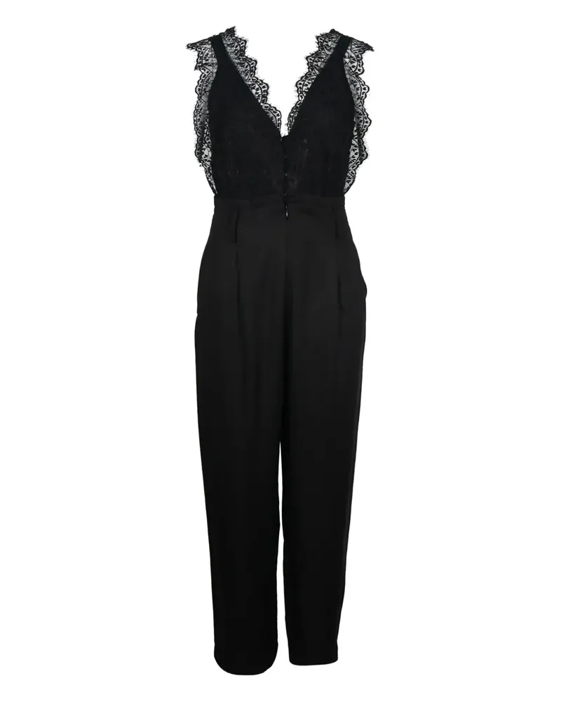 Sandro lace-bodice jumpsuit - Schwarz Schwarz