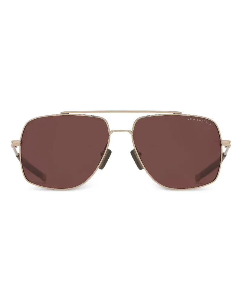 DITA LSA-138 double-bridge pilot sunglasses - Gold Gold