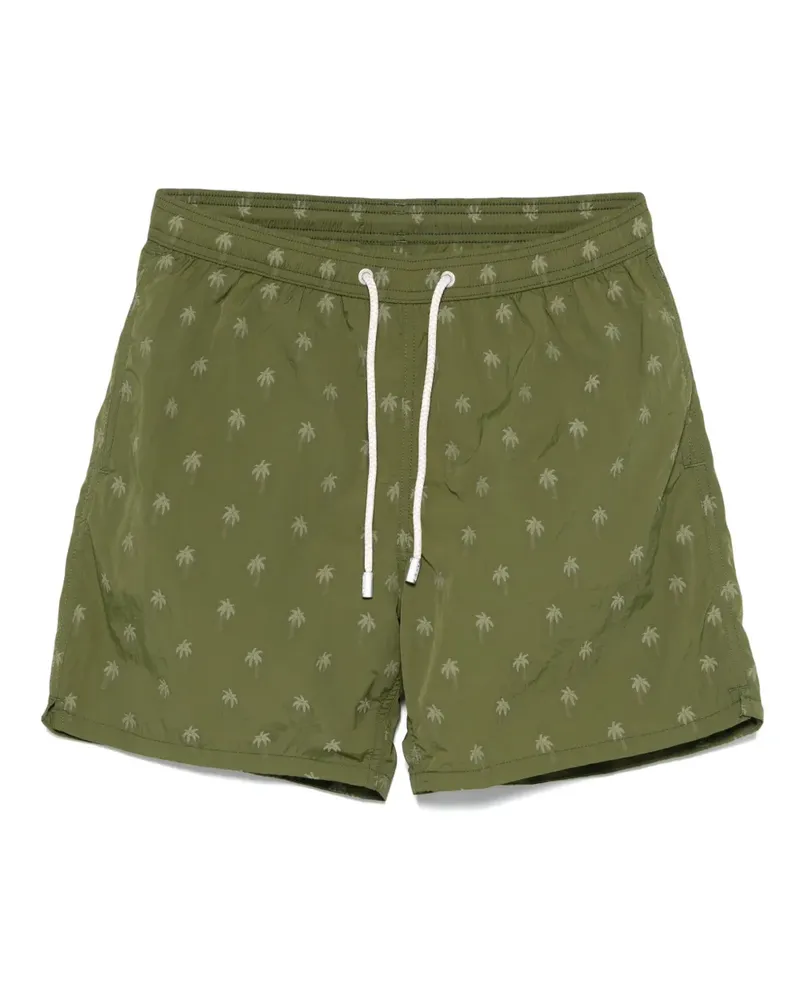 MC2 Saint Barth Badeshorts mit Palmen-Print - Grün Grün
