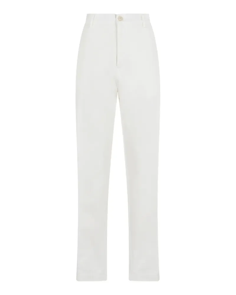 Canali pressed-crease tailored trousers - Weiß Weiß