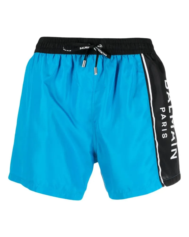 Balmain Badeshorts mit Kordelzug - Blau Blau