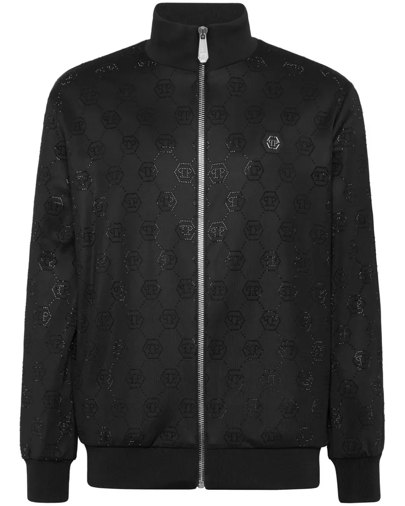 Philipp Plein Jacke mit Monogramm - Schwarz Schwarz