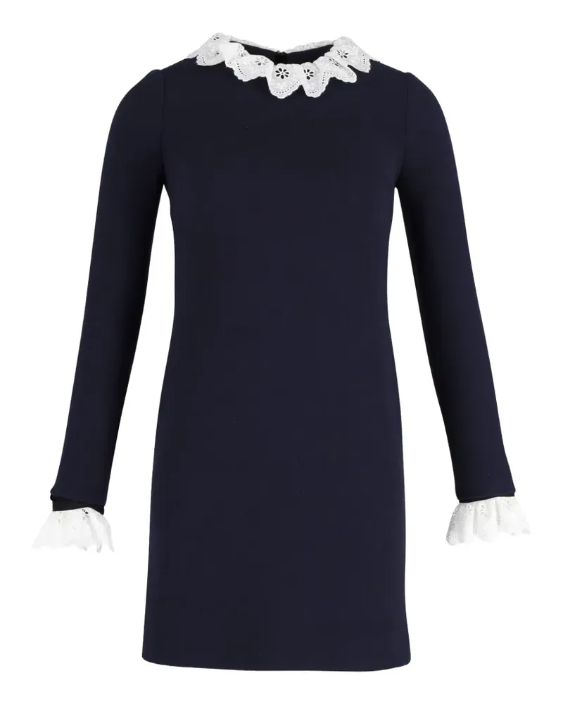 Victoria Beckham broderie-anglaise mini dress - Blau Blau