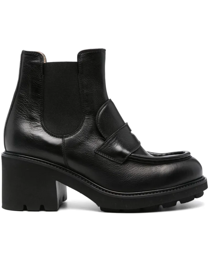 Doucal´s Penny-Stiefel 75mm - Schwarz Schwarz