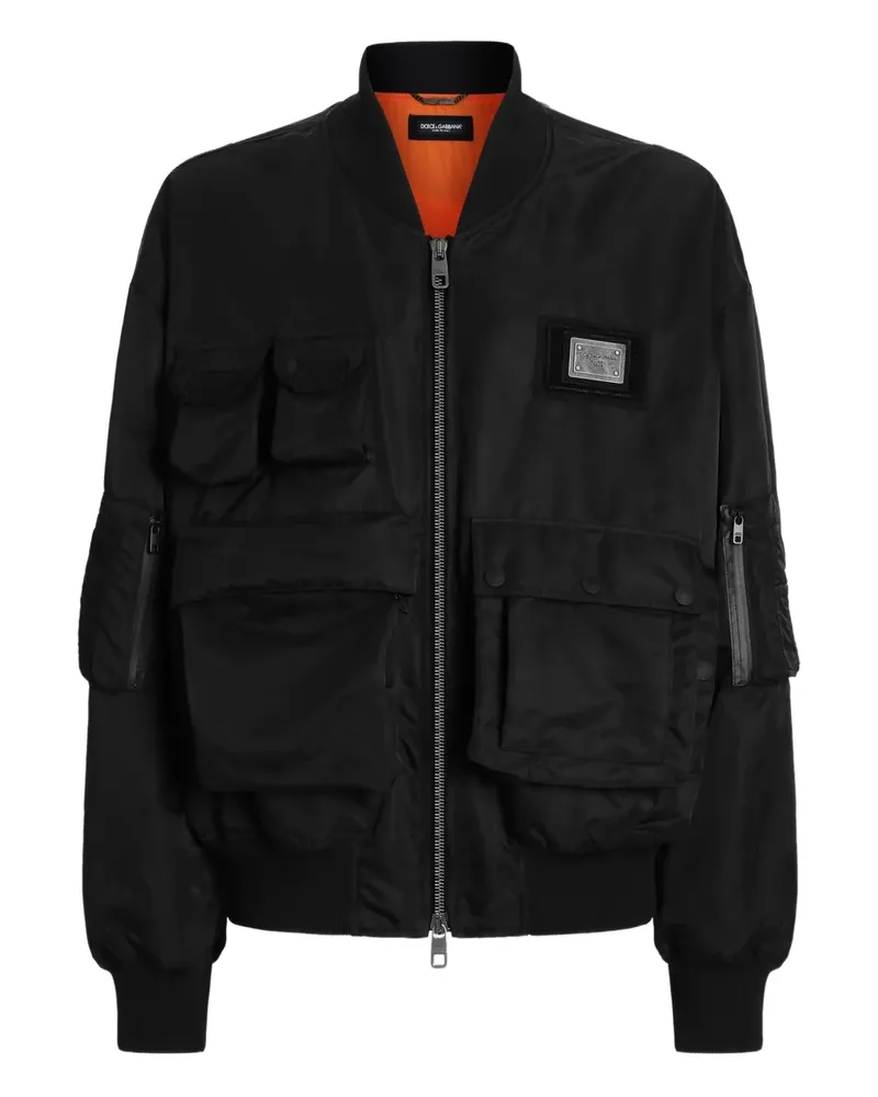 Dolce & Gabbana Bomberjacke mit Taschen - Schwarz Schwarz