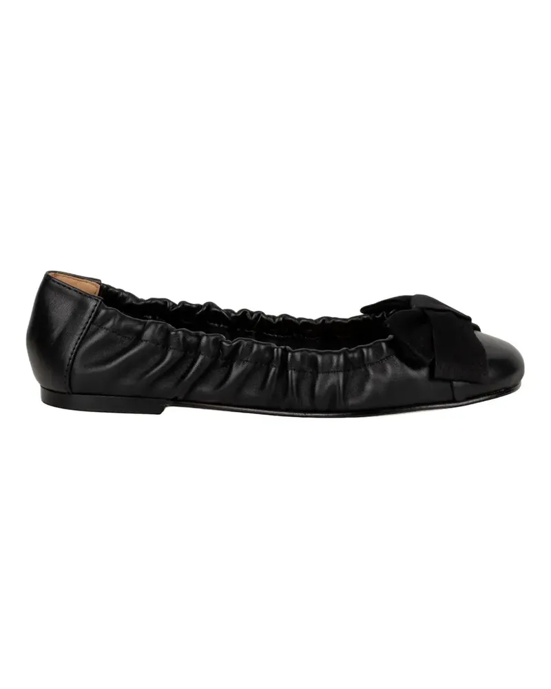 Status ribbon-detail ballet flats - Schwarz Schwarz