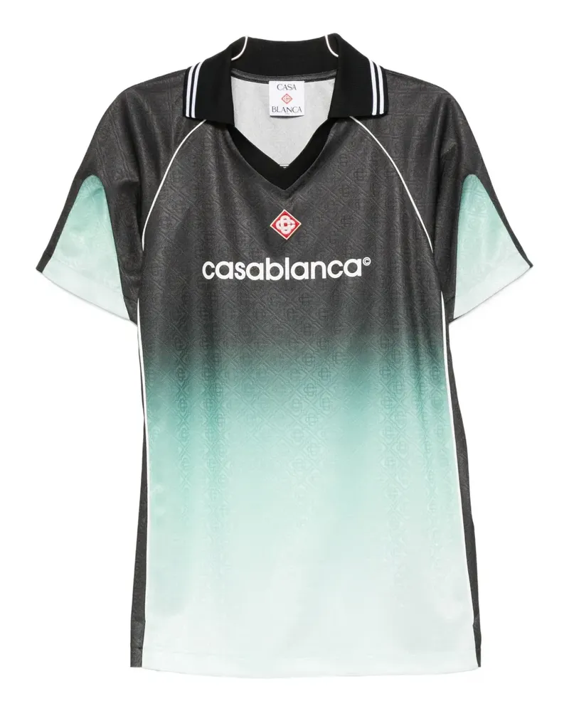 Casablanca Paris T-Shirt mit Farbverlauf - Schwarz Schwarz