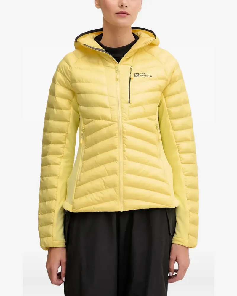 Jack Wolfskin Routeburn hooded zip jacket - Gelb Gelb
