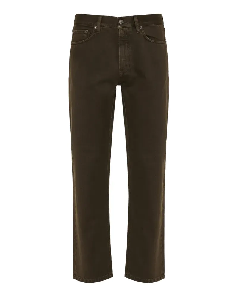 Ermenegildo Zegna mid-rise straight-leg jeans - Braun Braun