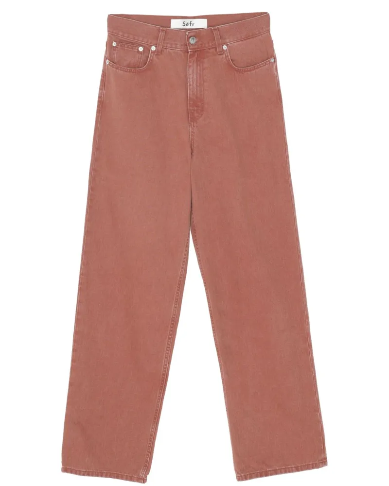 Séfr Jeans mit weitem Bein - Rot Rot