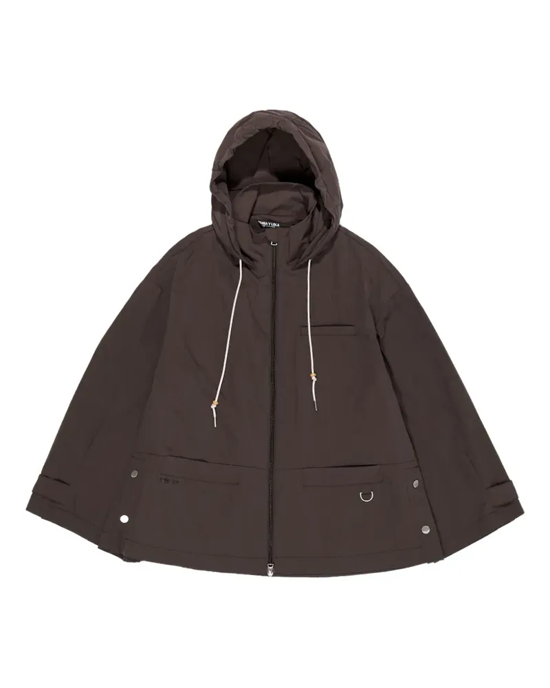 BIMBA Y LOLA Kapuzenjacke mit Reißverschluss - Braun Braun