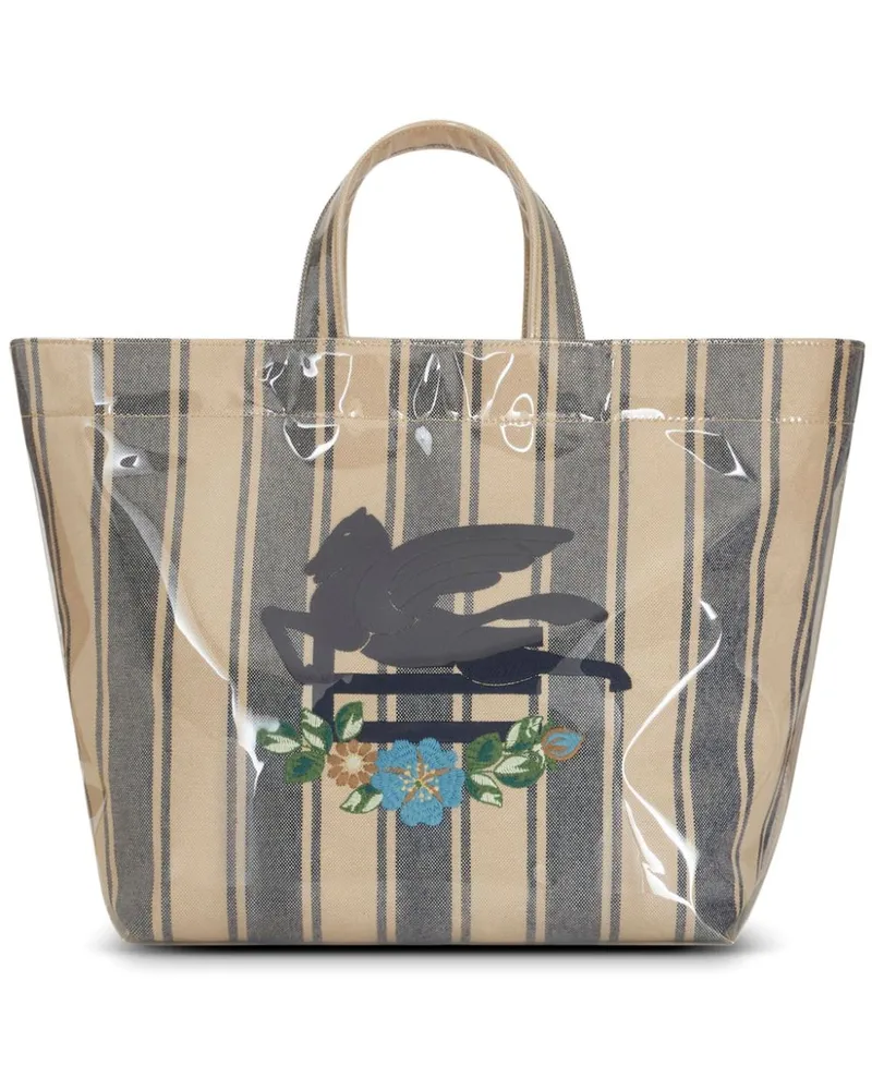 Etro Shopper mit Logo-Applikation - Nude Nude